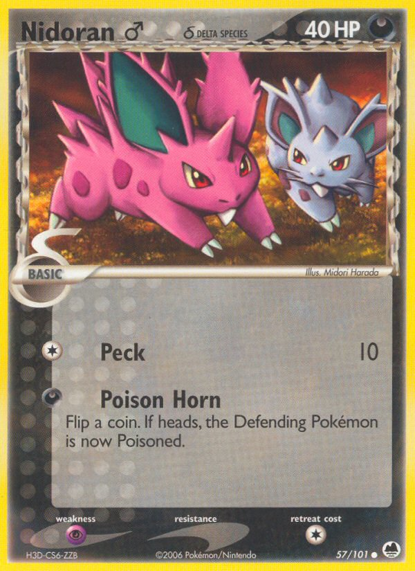 Nidoran (57/101) (Male) (Delta Species) [EX: Dragon Frontiers] | Event Horizon Hobbies CA