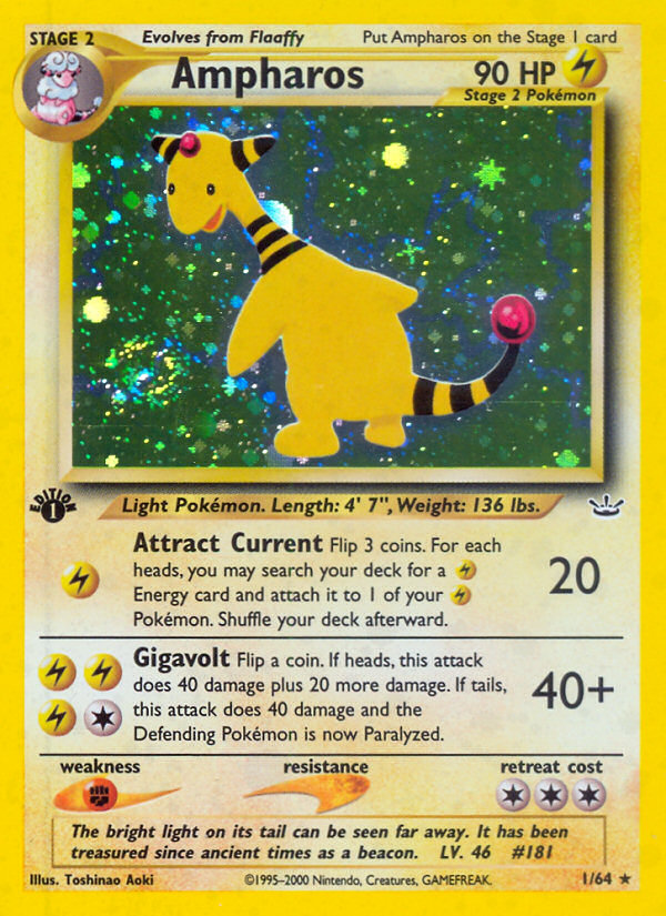 Ampharos (1/64) [Neo Revelation 1st Edition] | Event Horizon Hobbies CA