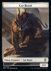 Soldier (09) // Cat Beast Double-sided Token [Streets of New Capenna Commander Tokens] | Event Horizon Hobbies CA