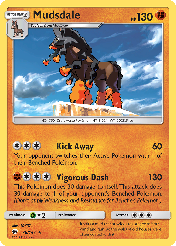 Mudsdale (78/147) [Sun & Moon: Burning Shadows] | Event Horizon Hobbies CA