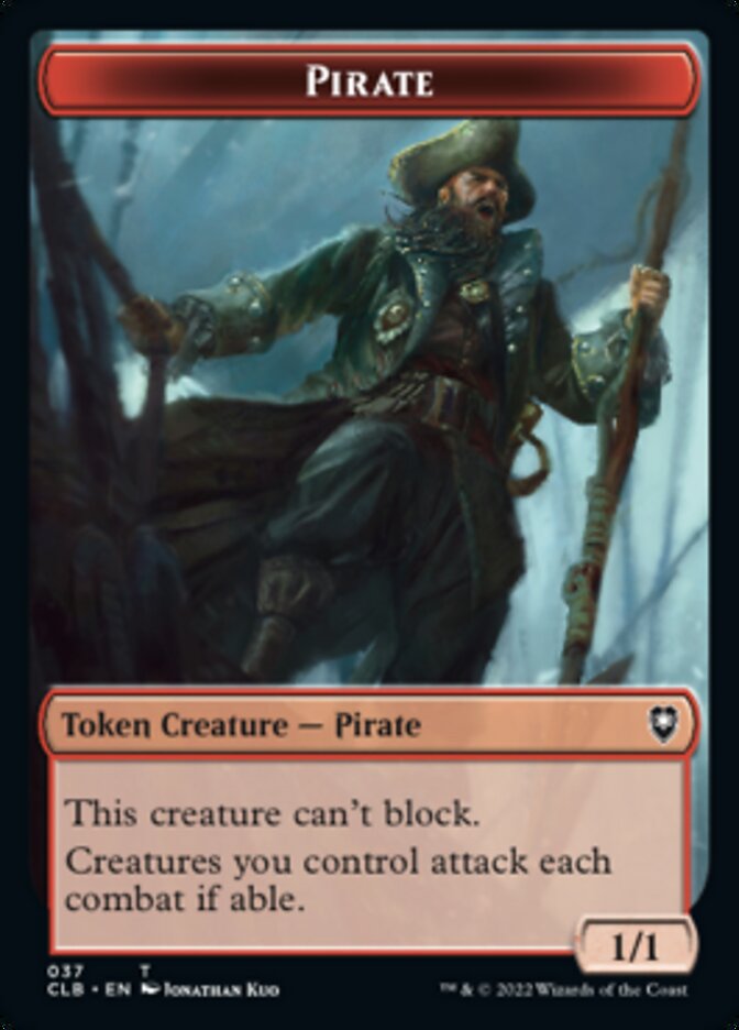 Pirate // Goblin Double-sided Token [Commander Legends: Battle for Baldur's Gate Tokens] | Event Horizon Hobbies CA