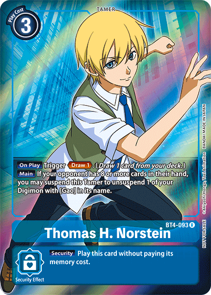 Thomas H. Norstein [BT4-093] (Buy-A-Box Promo) [Great Legend Promos] | Event Horizon Hobbies CA