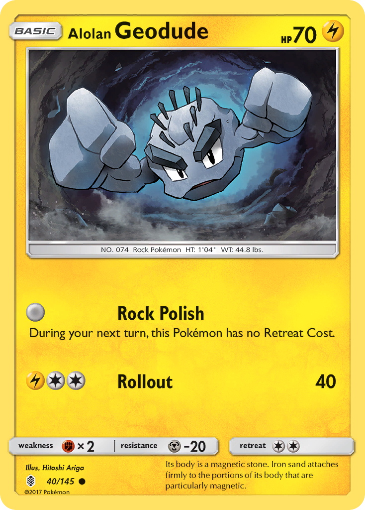 Alolan Geodude (40/145) [Sun & Moon: Guardians Rising] | Event Horizon Hobbies CA