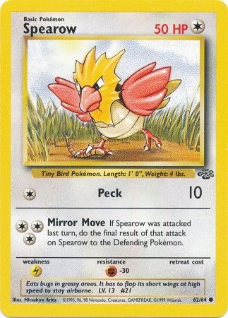 Spearow (62/64) [Jungle Unlimited] | Event Horizon Hobbies CA