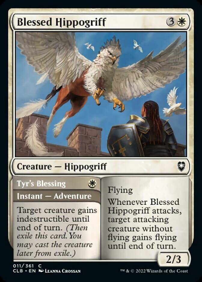 Blessed Hippogriff // Tyr's Blessing [Commander Legends: Battle for Baldur's Gate] | Event Horizon Hobbies CA