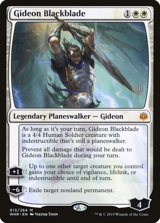 Gideon Blackblade [War of the Spark Promos] | Event Horizon Hobbies CA