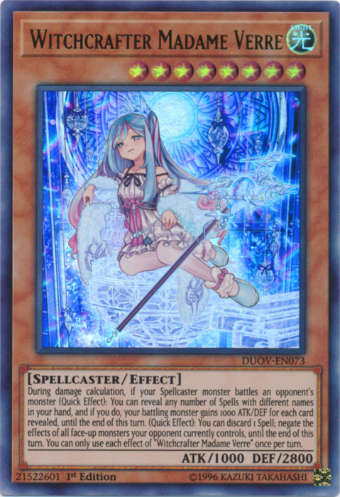 Witchcrafter Madame Verre [DUOV-EN073] Ultra Rare | Event Horizon Hobbies CA