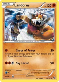 Landorus (58/111) (Theme Deck Exclusive) [XY: Furious Fists] | Event Horizon Hobbies CA