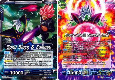 Goku Black & Zamasu // Fused Zamasu, Supreme Strike (BT7-026) [Assault of the Saiyans] | Event Horizon Hobbies CA