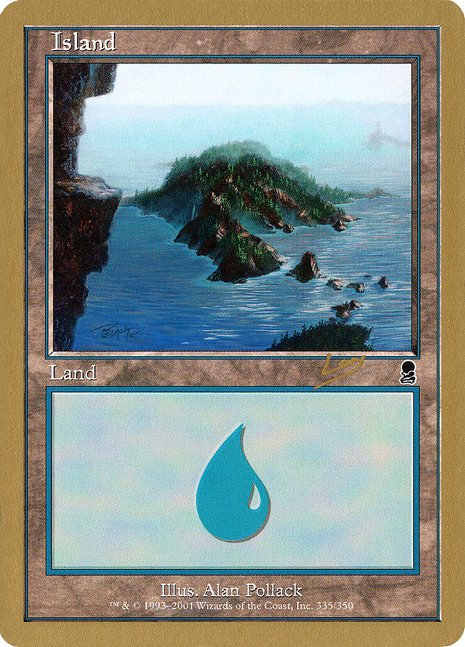 Island (rl335) (Raphael Levy) [World Championship Decks 2002] | Event Horizon Hobbies CA