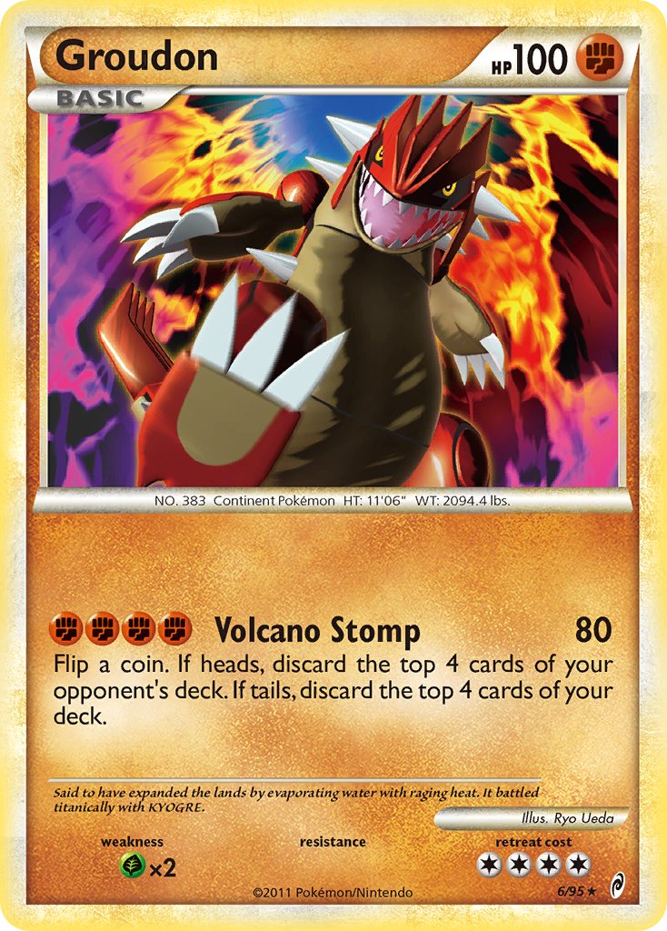 Groudon (6/95) (Theme Deck Exclusive) [HeartGold & SoulSilver: Call of Legends] | Event Horizon Hobbies CA