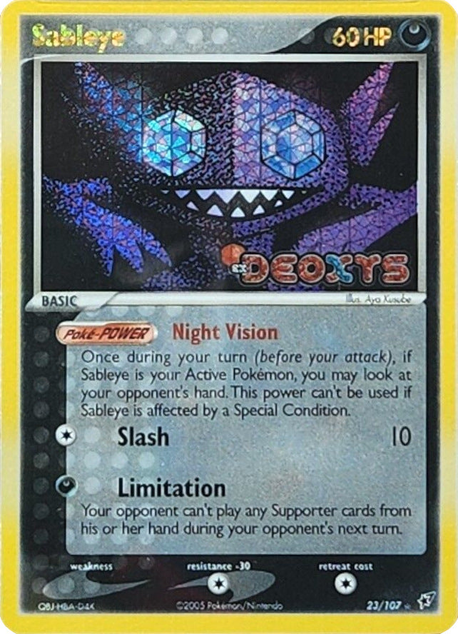 Sableye (23/107) (Stamped) [EX: Deoxys] | Event Horizon Hobbies CA