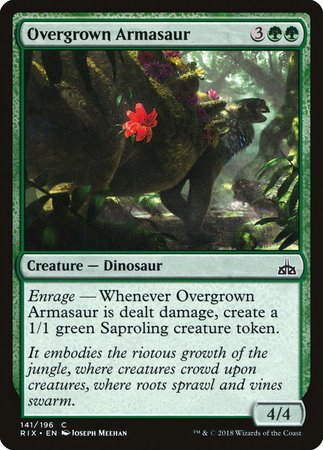 Overgrown Armasaur [Rivals of Ixalan] | Event Horizon Hobbies CA