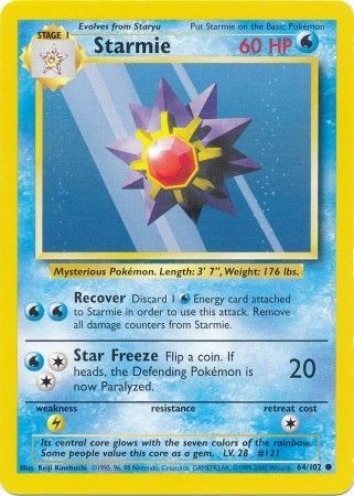 Starmie (64/102) [Base Set Unlimited] | Event Horizon Hobbies CA