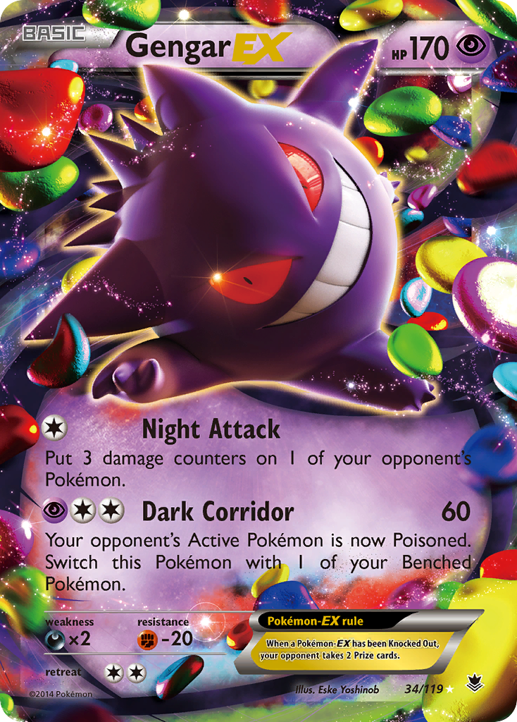 Gengar EX (34/119) [XY: Phantom Forces] | Event Horizon Hobbies CA