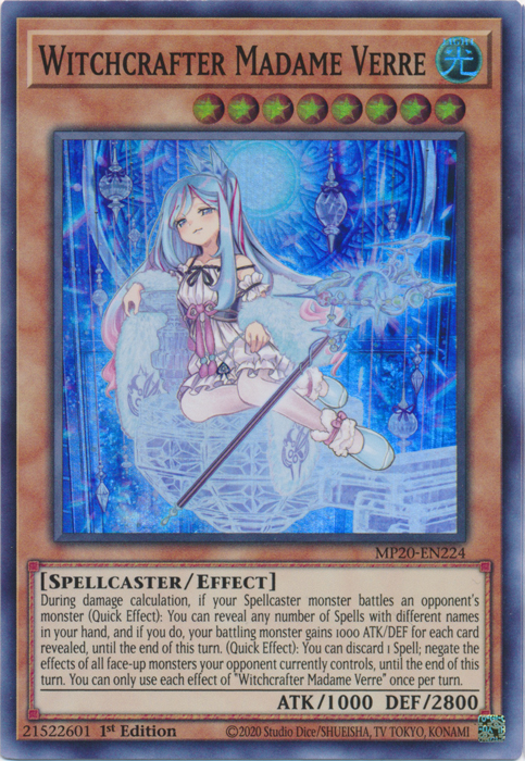 Witchcrafter Madame Verre [MP20-EN224] Super Rare | Event Horizon Hobbies CA