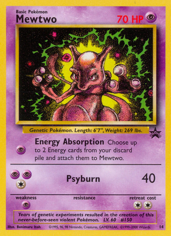 Mewtwo (14) [Wizards of the Coast: Black Star Promos] | Event Horizon Hobbies CA