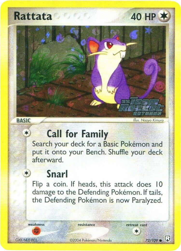 Rattata (72/109) (Stamped) [EX: Team Rocket Returns] | Event Horizon Hobbies CA