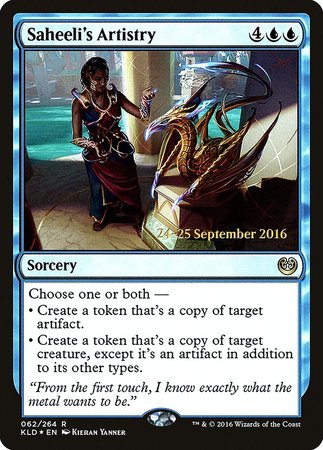 Saheeli's Artistry [Kaladesh Promos] | Event Horizon Hobbies CA