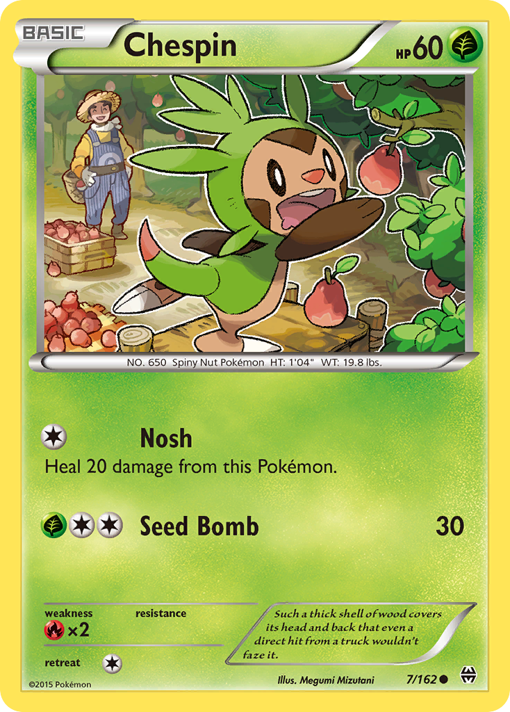 Chespin (7/162) [XY: BREAKthrough] | Event Horizon Hobbies CA