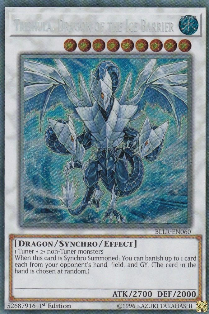 Trishula, Dragon of the Ice Barrier [BLLR-EN060] Secret Rare | Event Horizon Hobbies CA