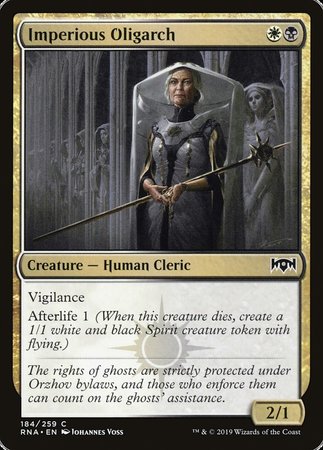 Imperious Oligarch [Ravnica Allegiance] | Event Horizon Hobbies CA