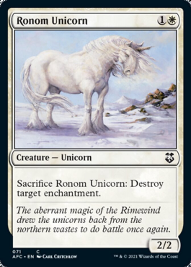 Ronom Unicorn [Dungeons & Dragons: Adventures in the Forgotten Realms Commander] | Event Horizon Hobbies CA