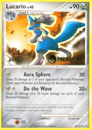 Lucario (53/127) (Staff Prerelease Promo) [Diamond & Pearl: Black Star Promos] | Event Horizon Hobbies CA