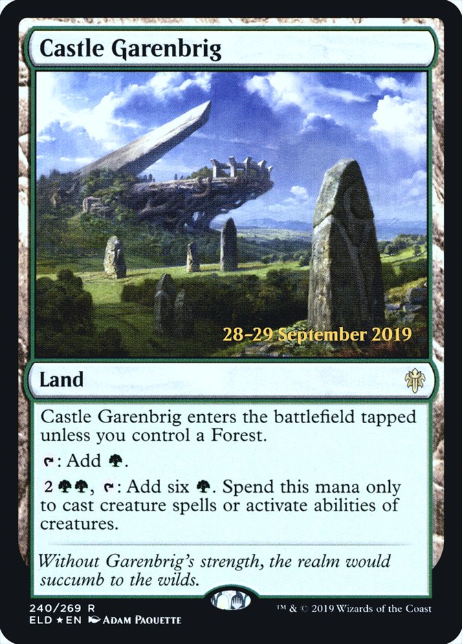 Castle Garenbrig  [Throne of Eldraine Prerelease Promos] | Event Horizon Hobbies CA