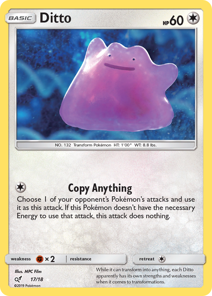 Ditto (17/18) [Sun & Moon: Detective Pikachu] | Event Horizon Hobbies CA