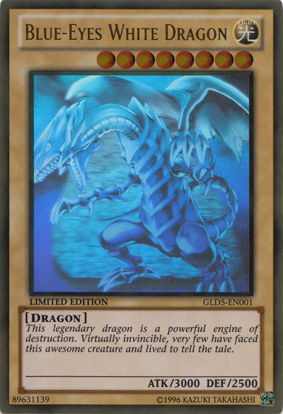 Blue-Eyes White Dragon [GLD5-EN001] Ghost/Gold Rare | Event Horizon Hobbies CA