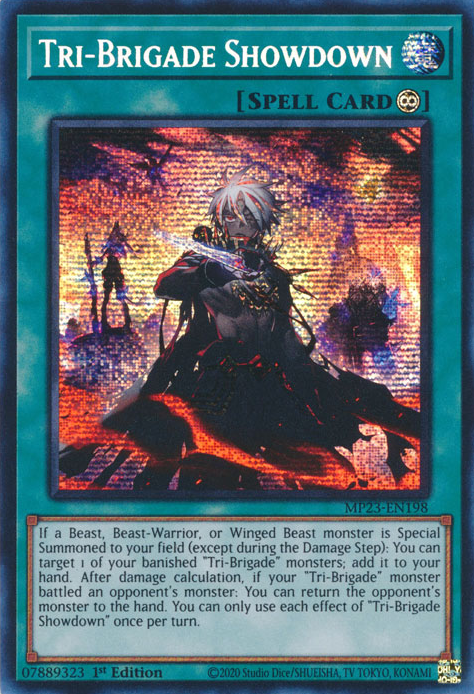 Tri-Brigade Showdown [MP23-EN198] Prismatic Secret Rare | Event Horizon Hobbies CA