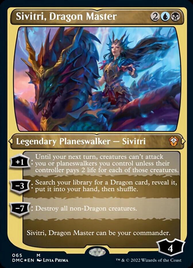 Sivitri, Dragon Master (Foil Etched) [Dominaria United Commander] | Event Horizon Hobbies CA