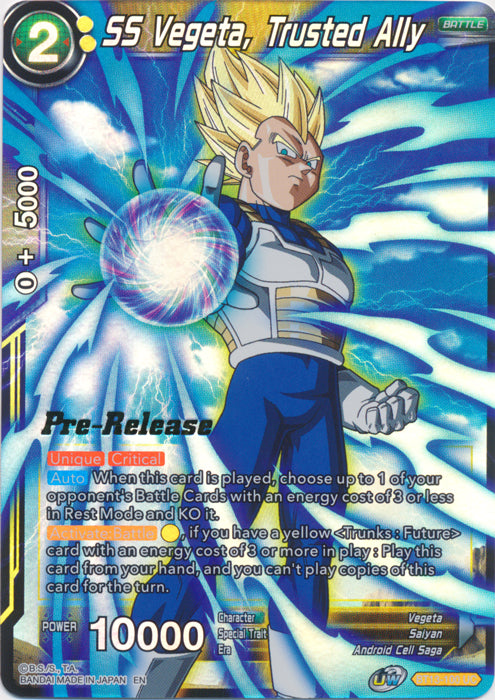 SS Vegeta, Trusted Ally (BT13-100) [Supreme Rivalry Prerelease Promos] | Event Horizon Hobbies CA