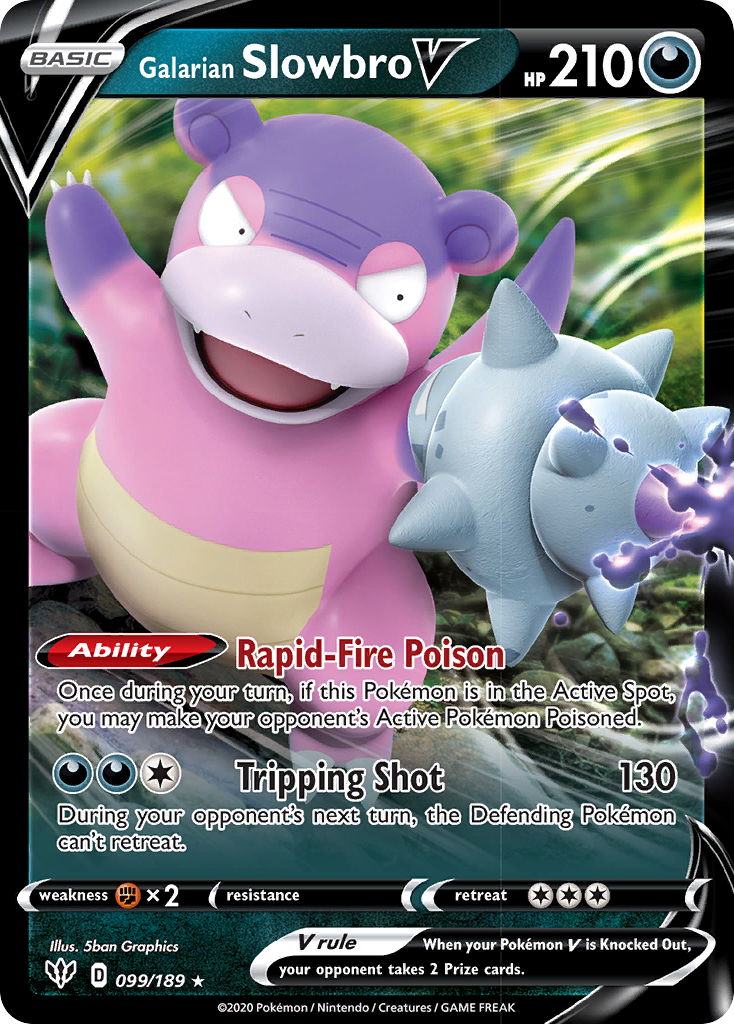 Galarian Slowbro V (099/189) [Sword & Shield: Darkness Ablaze] | Event Horizon Hobbies CA