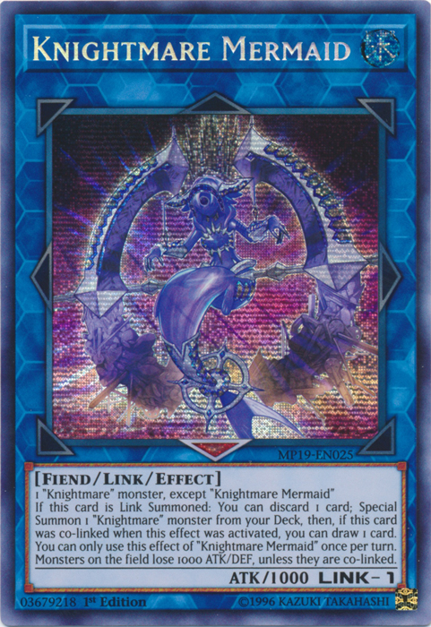 Knightmare Mermaid [MP19-EN025] Prismatic Secret Rare | Event Horizon Hobbies CA