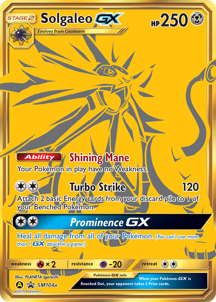 Solgaleo GX (SM104a) [Sun & Moon: Black Star Promos]