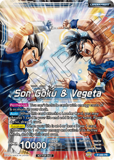 Son Goku & Vegeta // Miracle Strike Gogeta (Gold Stamped) (P-069) [Mythic Booster] | Event Horizon Hobbies CA