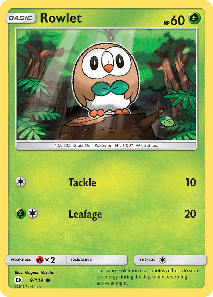 Rowlet (9/149) [Sun & Moon: Base Set] | Event Horizon Hobbies CA