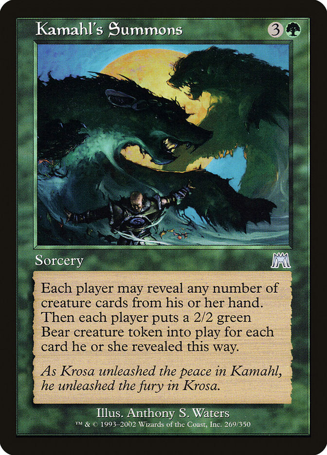 Kamahl's Summons [Onslaught] | Event Horizon Hobbies CA