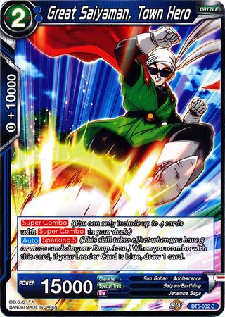 Great Saiyaman, Town Hero (BT5-032) [Miraculous Revival] | Event Horizon Hobbies CA