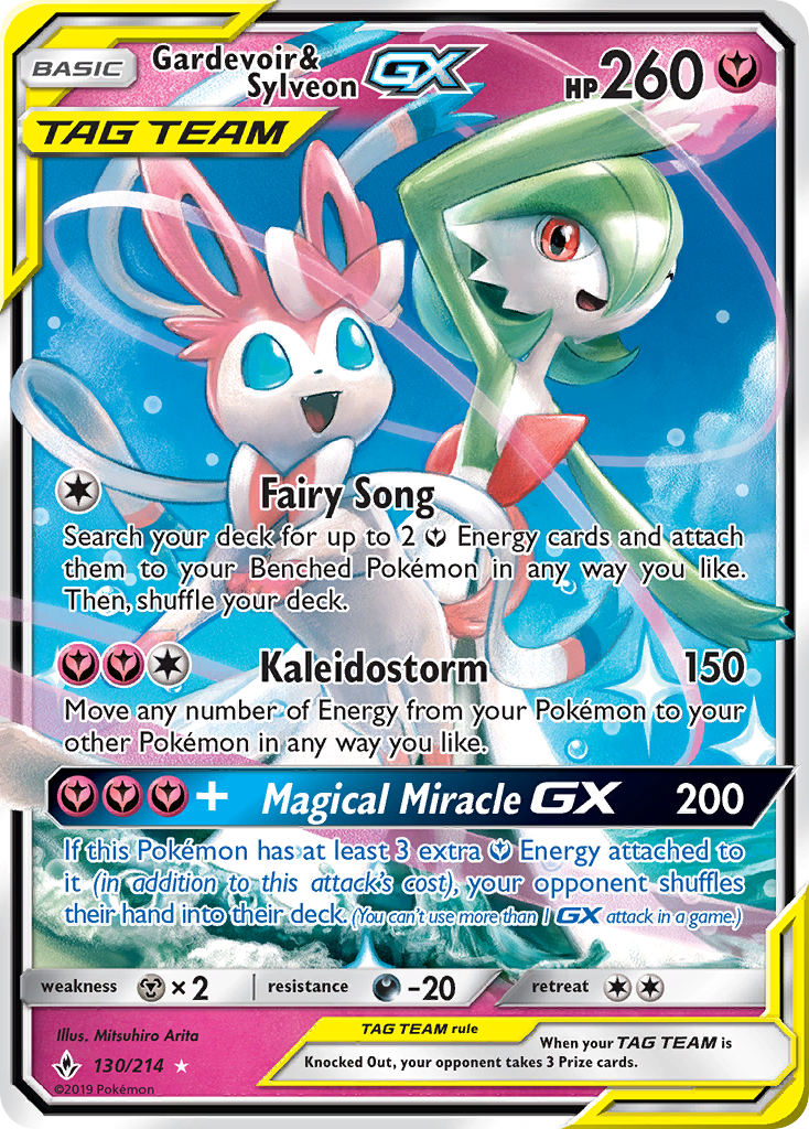 Gardevoir & Sylveon GX (130/214) [Sun & Moon: Unbroken Bonds] | Event Horizon Hobbies CA