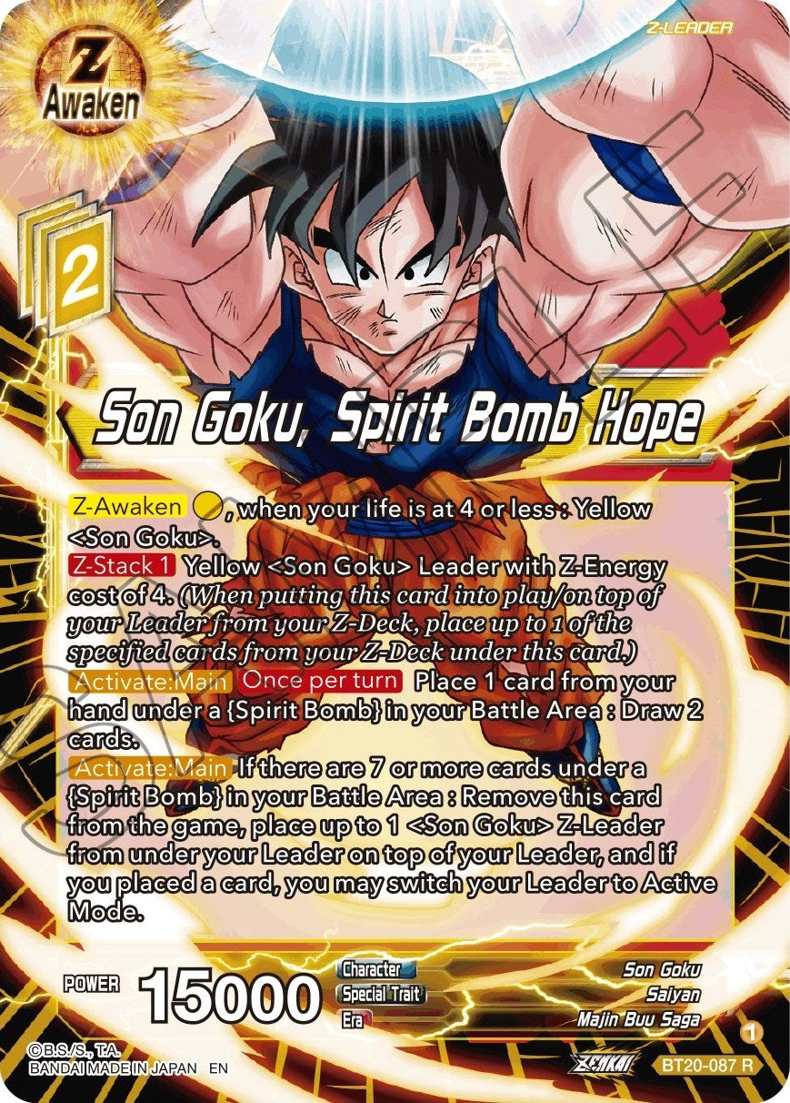 Son Goku, Spirit Bomb Hope (BT20-087) [Power Absorbed] | Event Horizon Hobbies CA