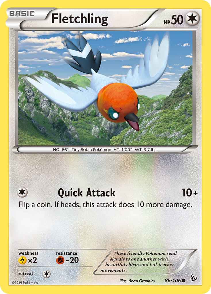 Fletchling (86/106) [XY: Flashfire] | Event Horizon Hobbies CA