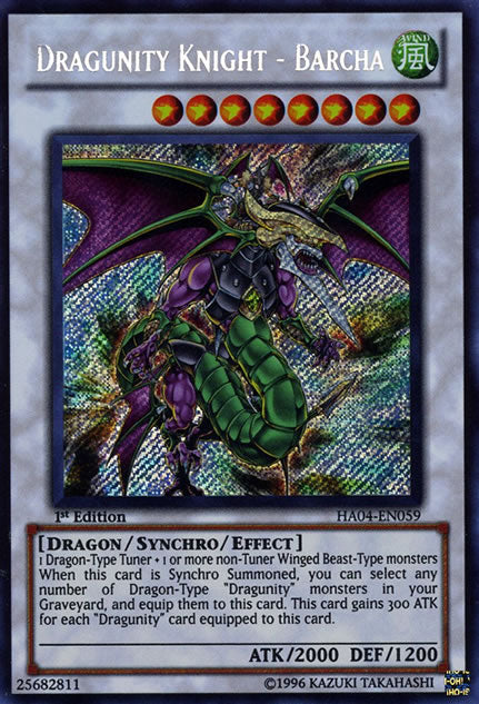 Dragunity Knight - Barcha [HA04-EN059] Secret Rare | Event Horizon Hobbies CA