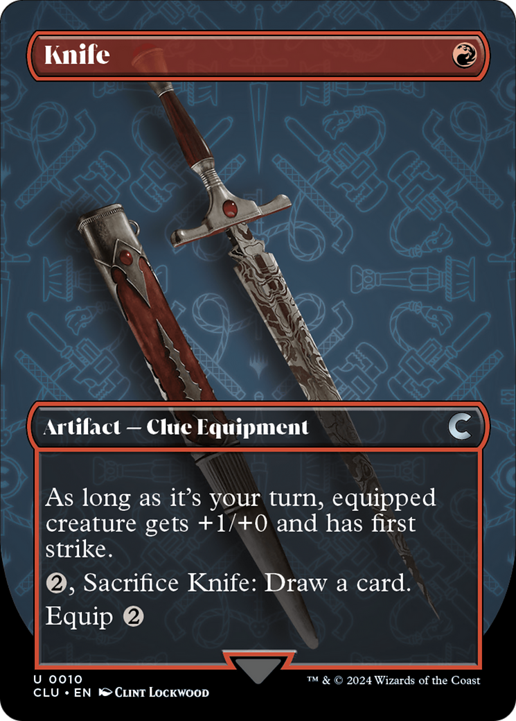 Knife (Borderless) [Ravnica: Clue Edition] | Event Horizon Hobbies CA