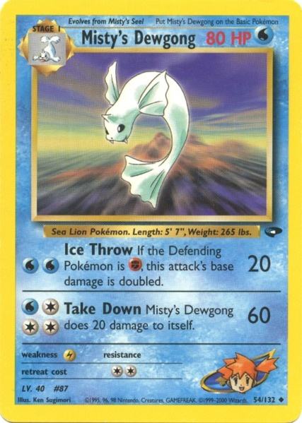 Misty's Dewgong (54/132) [Gym Challenge Unlimited] | Event Horizon Hobbies CA