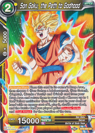 Son Goku, the Path to Godhood (BT8-068) [Malicious Machinations] | Event Horizon Hobbies CA