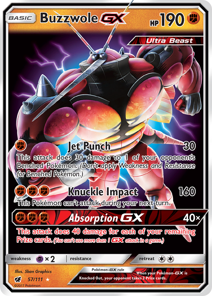 Buzzwole GX (57/111) [Sun & Moon: Crimson Invasion] | Event Horizon Hobbies CA