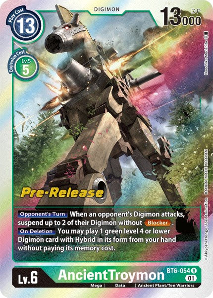 AncientTroymon [BT6-054] [Double Diamond Pre-Release Cards] | Event Horizon Hobbies CA